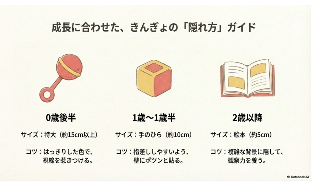 理論：月齢・年齢別のサイズと隠し方ガイド
