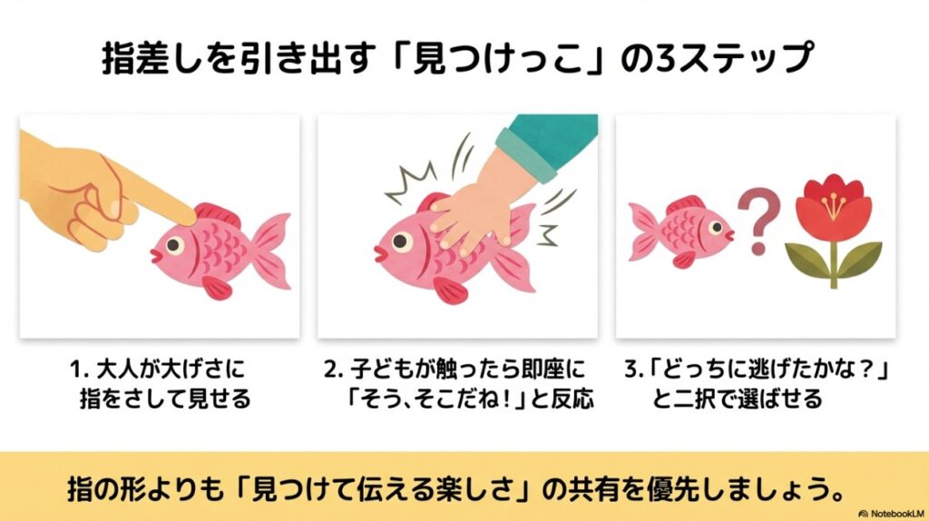 子どもの指差しを引き出すための3つの具体的なステップ解説