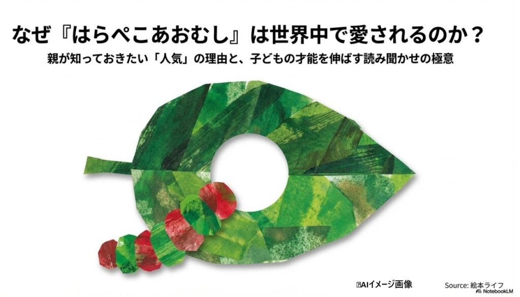 はらぺこあおむしが世界中で愛される理由と読み聞かせの極意を解説した図解