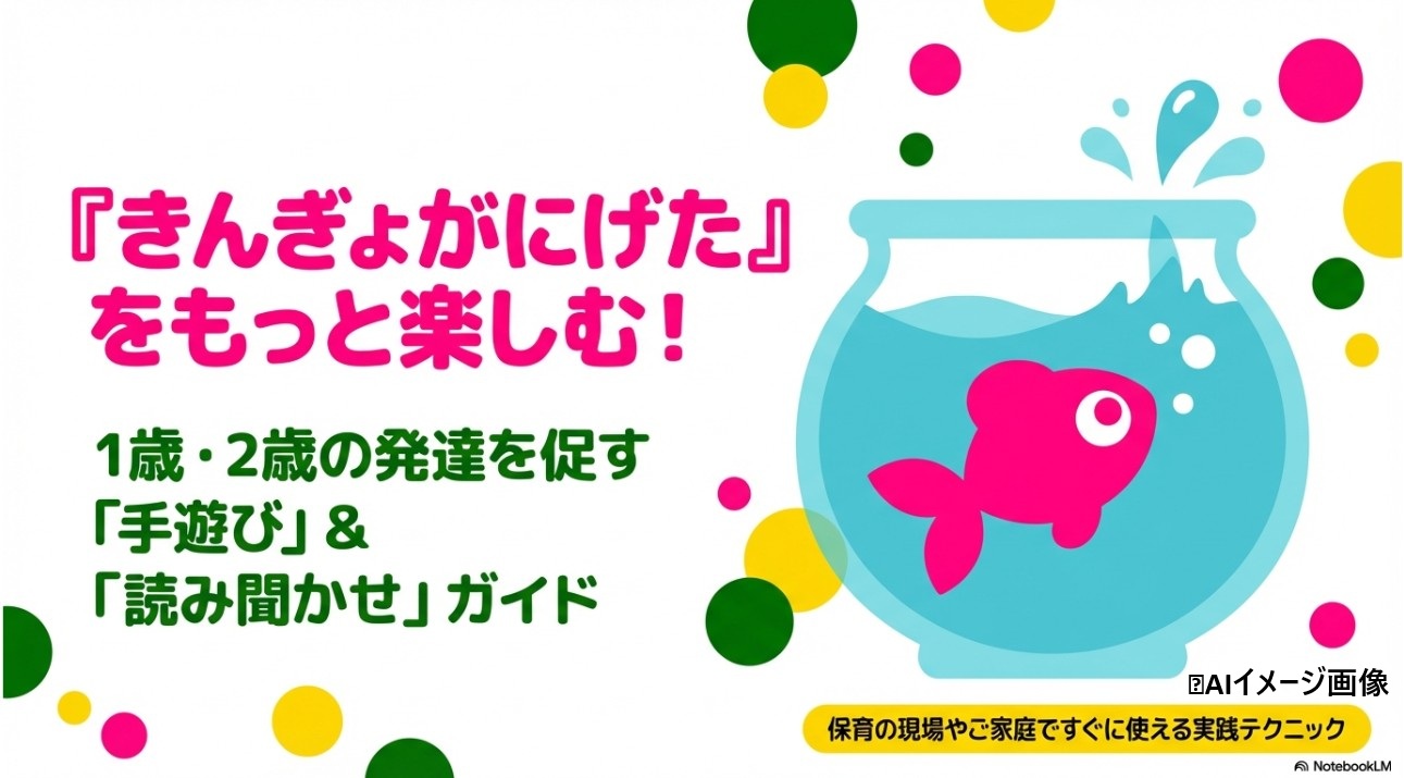きんぎょがにげたの読み聞かせと手遊びで発達を促すガイド画像