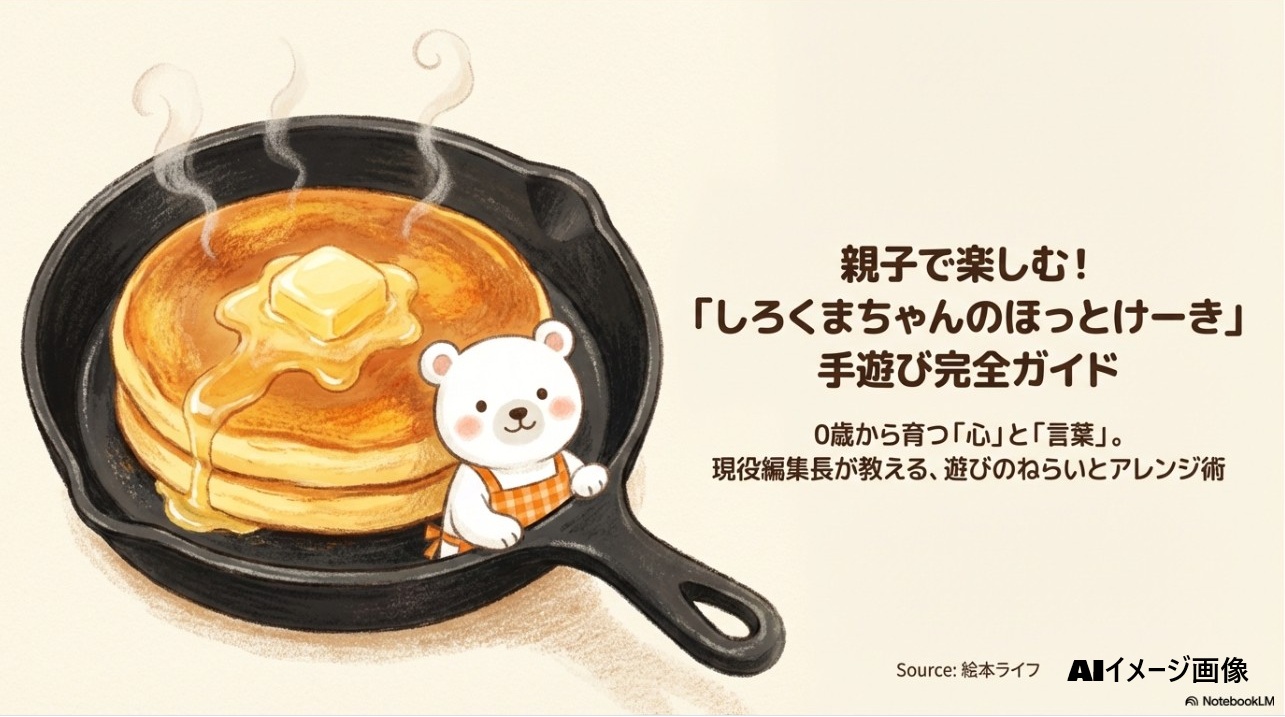 親子で楽しむ「しろくまちゃんのほっとけーき」手遊びのやり方とねらいのアイキャッチ画像